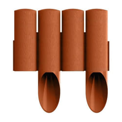 Palissade de jardin - CELLFAST - Standard - Rouge brique - 255 cm de hauteur - 23 m de longueur