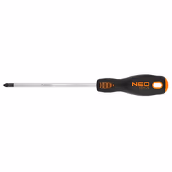 Tournevis cruciforme - NEO - PZ2 x 200 mm - Acier S2 - Pointe magnétique - Garantie 25 ans
