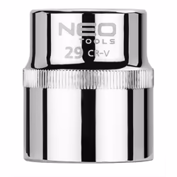 Douille hexagonale NEO 1/2" (réf. 08-029) de 29 mm, fabriquée en acier au chrome-vanadium durable, conformément à la norme DI ...