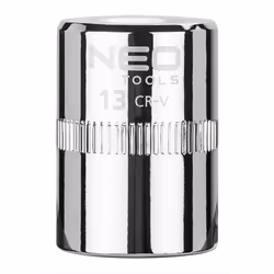 Douille hexagonale NEO 1/4" (réf. 08-231) de 13 mm, fabriquée en acier au chrome-vanadium durable, conformément à la norme DI ...