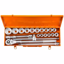 Coffret cliquet et douilles 3/4 21 pièces NEO TOOLS 08-061