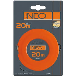 Neo 68-120 mètre à ruban 20 m Plastique Noir, Orange