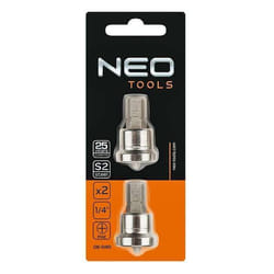 Embouts de visseuse - NEO TOOLS - 06-040 - Lot de 2 - Acier S2 - Longueur 25 mm