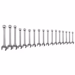 Jeu de 17 clés mixtes 8 - 32 mm NEO TOOLS 09-753Clés mixtes, 17 pc, finition satinée, décalage de la tête polie à 15°Dimensio ...