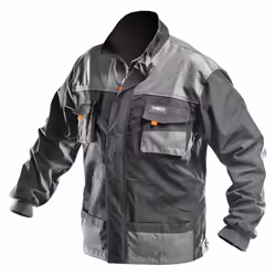 Veste de travail HD serie NEO TOOLS 81-210 2 poches au niveau du torsse et bande reflechissante 2 poches au niveau de la cein ...
