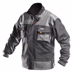 Veste de travail HD serie NEO TOOLS 81-210 2 poches au niveau du torsse et bande reflechissante 2 poches au niveau de la cein ...