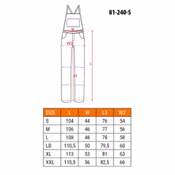 NEO tools 81-240-S vêtement de travail Gris