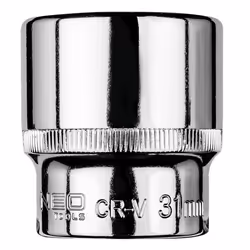 Douille hexagonale - NEO - 1/2 - 31 mm - Acier chrome-vanadium - Garantie 25 ans