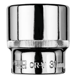 Douille hexagonale - NEO - 1/2 - 31 mm - Acier chrome-vanadium - Garantie 25 ans