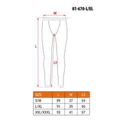NEO tools 81-670-L/XL sous-vêtement combinaison