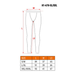 NEO tools 81-670-XXL/XXXL sous-vêtement combinaison