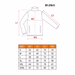 NEO tools 81-216-S, Veste, S, Polyester, Coton, 250 g/m²