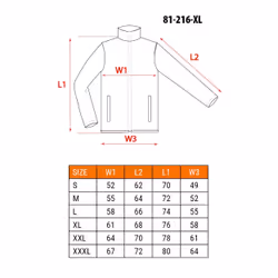 NEO tools 81-216-XL, Veste, XL, Polyester, Coton, 250 g/m²