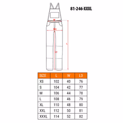 NEO tools 81-246-XXXL, XXXL, Polyester, Coton, 250 g/m²