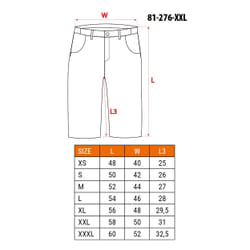 NEO tools 81-276-XXL short de protection