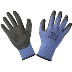 Gants de travail, coton/polyester, enduits de latex, 2143X, taille 9