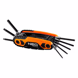 Jeu de 8 clés mâles Torx sur monture NEO TOOLS 09-573Jeu de 8 clés Torx placées dans une poignée pratique.Le manche se présen ...