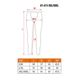 NEO tools 81-673-XXL/XXXL sous-vêtement combinaison