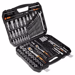 Neo 10-076, Noir, Acier satin, 219 outils, 219 pièce(s)