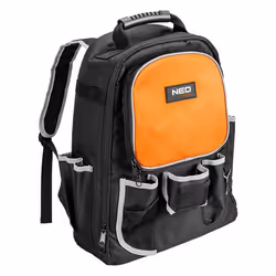 Sac à dos à outils - NEO TOOLS - 84-318 - Polyester 600D - 27 Compartiments - 17 Poches Externes