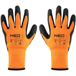 Gants de travail isolants, polyester enduit de latex, 2242X, taille 9