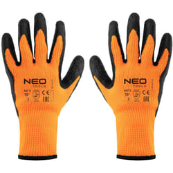 Gants de travail isolants, polyester enduit de latex, 2242X, taille 10