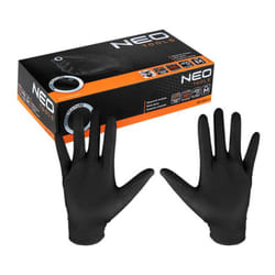 Boite de 100 gants nitrile noirs NEO TOOLS/Taille:M