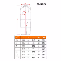 NEO tools 81-290-XS pantalon de protection Noir - Vue supplémentaire 2
