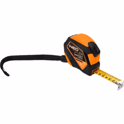 Le mètre ruban en acier 3 m x 16 mm avec verrouillage automatique, bouton d'arrêt et aimant 67-231 de NEO TOOLS est un outil  ...