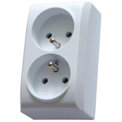 Ospel GN-2BZ/00 prise de courant Blanc