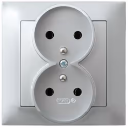 Ospel GP-2YZ/18, Argent, IP20, 16 A, 84 mm, 45 mm, 84 mm