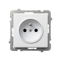 Ospel GP-1RZ/m/00 prise de courant Blanc