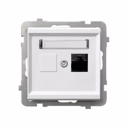 Ospel GPK-1R/K/m/00, Blanc, IP20, 71 mm, 33 mm, 71 mm, 59 g