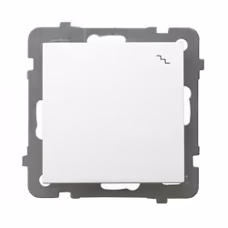 Ospel ŁP-3G/m/00, Blanc, IP20, 250 V, 10 A, 71 mm, 40 mm