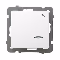 Ospel ŁP-3GS/m/00, Blanc, IP20, 250 V, 10 A, 71 mm, 40 mm