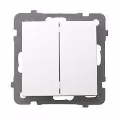 Ospel ŁP-10G/m/00, Blanc, IP20, 250 V, 10 A, 71 mm, 40 mm