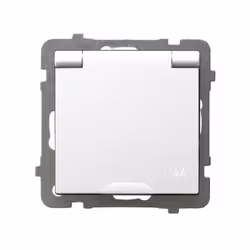 Ospel GPH-1GZ/m/00/w, Blanc, IP44, 16 A, 71 mm, 41 mm, 71 mm