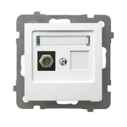 Ospel GPA-1GF/m/00 prise de courant Blanc