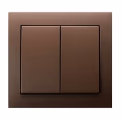 Ospel ŁP-2W/52, Marron, IP20, 250 V, 10 A, 88 mm, 39 mm