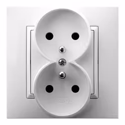 Ospel GP-2UZ/00, Blanc, IP20, 16 A, 82 mm, 45 mm, 82 mm