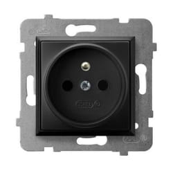 Ospel GP-1UZ/m/33 prise de courant Noir