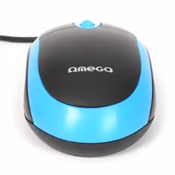 Omega OM06VBL souris Ambidextre USB Type-A Optique 800 DPI