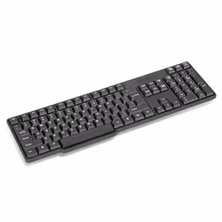 Platinet OK05T, Taille réelle (100 %), Avec fil, USB, QWERTY, Noir