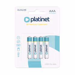 Platinet PMBLR034B pile domestique Batterie à usage unique AAA Alcaline