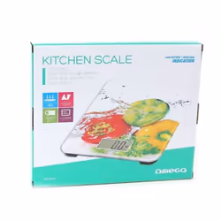 Omega OBSKW escabeaux de cuisine Multicolore Comptoir Rectangle Balance de ménage électronique