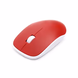 Omega OM0420WR, Ambidextre, Optique, RF sans fil, 1200 DPI, Rouge, Blanc