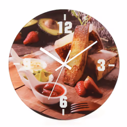Platinet PZJC, Horloge murale à quartz, Cercle, Multicolore, AA