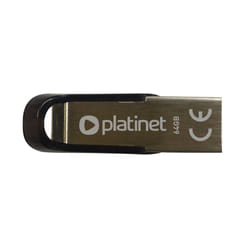 Platinet PMFMS64 lecteur USB flash 64 Go USB Type-A 2.0 Noir, Argent