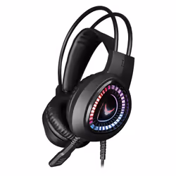 Varr VH8010L, Avec fil, Jouer, 15 - 20000 Hz, Casque, Noir