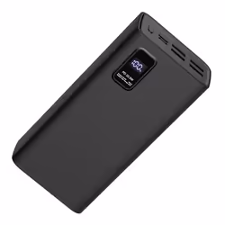 Platinet PMPB30WQC728B, 30000 mAh, Lithium Polymère (LiPo), 3,7 V, Noir